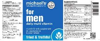 Michael's Naturopathic Programs For Men Daily Multi Vitamin - vitamin herb supplement