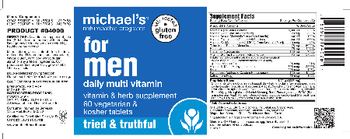 Michael's Naturopathic Programs For Men Daily Multi Vitamin - vitamin herb supplement