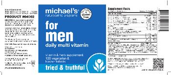 Michael's Naturopathic Programs For Men Daily Multi Vitamin - vitamin herb supplement