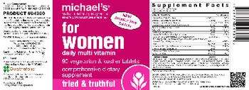 Michael's Naturopathic Programs For Women Daily Multi Vitamin - comprehensive supplement