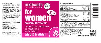 Michael's Naturopathic Programs For Women Daily Multi Vitamin - vitamin herb supplement