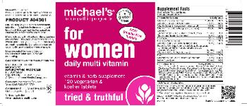 Michael's Naturopathic Programs For Women Daily Multi Vitamin - vitamin herb supplement