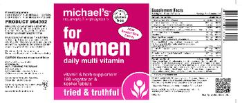 Michael's Naturopathic Programs For Women Daily Multi Vitamin - vitamin herb supplement