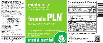 Michael's Naturopathic Programs Formula PLN - comprehensive supplement