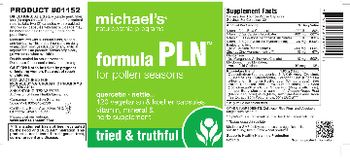 Michael's Naturopathic Programs Formula PLN - vitamin mineral herb supplement