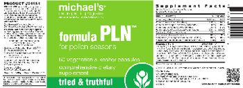 Michael's Naturopathic Programs Formula PLN - comprehensive supplement