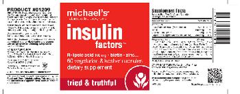 Michael's Naturopathic Programs Insulin Factors - supplement