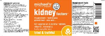 Michael's Naturopathic Programs Kidney Factors - vitamin mineral herb supplement