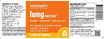 Michael's Naturopathic Programs Lung Factors - vitamin mineral herb supplement