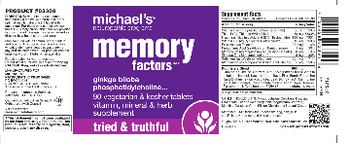 Michael's Naturopathic Programs Memory Factors - vitamin mineral herb supplement