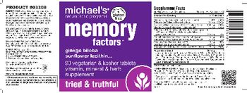 Michael's Naturopathic Programs Memory Factors - vitamin mineral herb supplement