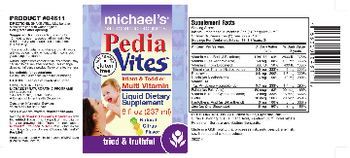 Michael's Naturopathic Programs Pedia Vites Natural Citrus Flavor - infant toddler multi vitamin liquid supplement