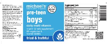 Michael's Naturopathic Programs Pre-Teen Boys Daily Multi Vitamin - vitamin herb supplement