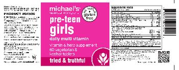 Michael's Naturopathic Programs Pre-Teen Girls Daily Multi Vitamin - comprehensive supplement