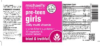 Michael's Naturopathic Programs Pre-Teen Girls Daily Multi Vitamin - vitamin herb supplement
