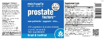 Michael's Naturopathic Programs Prostate Factors - vitamin mineral herb supplement