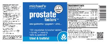 Michael's Naturopathic Programs Prostate Factors - vitamin mineral herb supplement