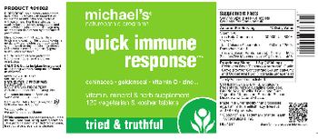 Michael's Naturopathic Programs Quick Immune Response - comprehensive supplement