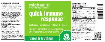 Michael's Naturopathic Programs Quick Immune Response - vitamin mineral herb supplement