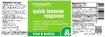 Michael's Naturopathic Programs Quick Immune Response - vitamin mineral herb supplement