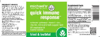 Michael's Naturopathic Programs Quick Immune Response - vitamin mineral herb supplement