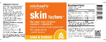 Michael's Naturopathic Programs Skin Factors - vitamin mineral herb supplement