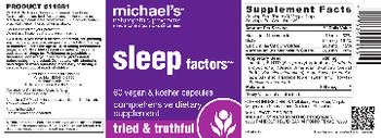 Michael's Naturopathic Programs Sleep Factors - comprehensive supplement