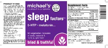 Michael's Naturopathic Programs Sleep Factors - vitamin mineral herb supplement