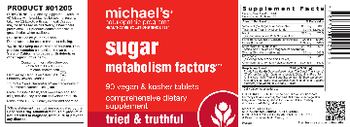 Michael's Naturopathic Programs Sugar Metabolism Factors - comprehensive supplement