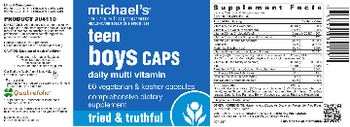 Michael's Naturopathic Programs Teen Boys Caps Daily Multi Vitamin - comprehensive supplement