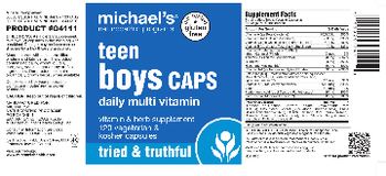 Michael's Naturopathic Programs Teen Boys CAPS Daily Vitamin - vitamin herb supplement