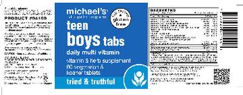 Michael's Naturopathic Programs Teen Boys Tabs Daily Multi Vitamin - vitamin herb supplement