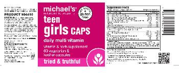 Michael's Naturopathic Programs Teen Girls CAPS Daily Multi Vitamin - vitamin herb supplement