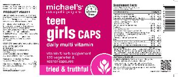 Michael's Naturopathic Programs Teen Girls CAPS Multi Vitamin - vitamin herb supplement