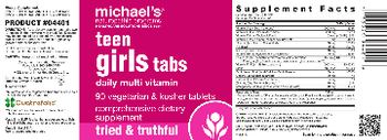 Michael's Naturopathic Programs Teen Girls Tabs Daily Multi Vitamin - comprehensive supplement