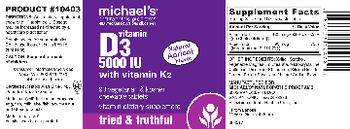 Michael's Naturopathic Programs Vitamin D3 5000 IU With Vitamin K2 Natural Apricot Flavor - vitamin supplement