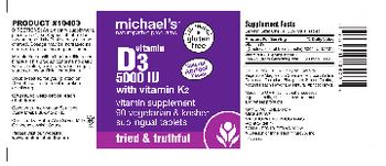 Michael's Naturopathic Programs Vitamin D3 5000IU With Vitamin K2 Natural Apricot Flavor - vitamin supplement