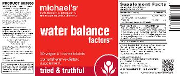 Michael's Naturopathic Programs Water Balance Factors - comprehensive supplement