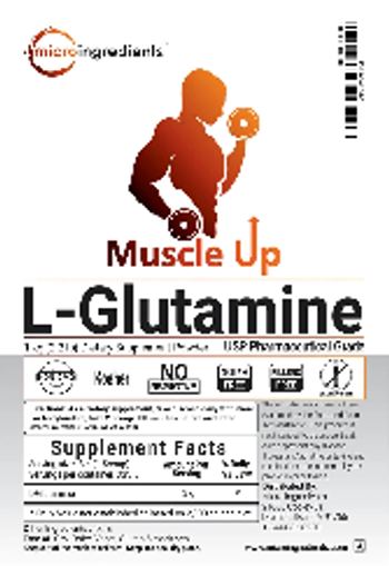 Micro Ingredients Muscle Up L-Glutamine - supplement powder