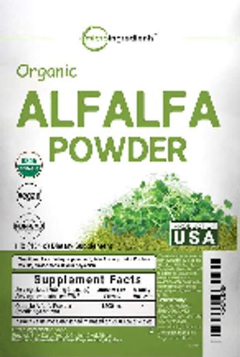 Micro Ingredients Organic Alfalfa Powder - supplement