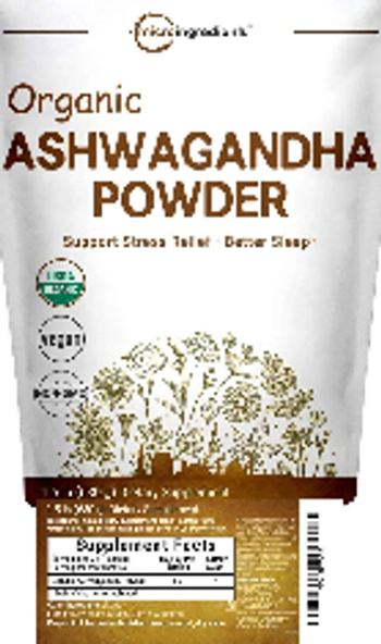 Micro Ingredients Organic Ashwagandha Powder - supplement