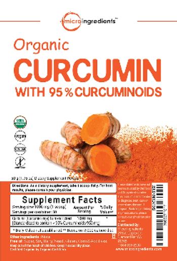 Micro Ingredients Organic Curcumin with 95% Curcuminoids - supplement powder
