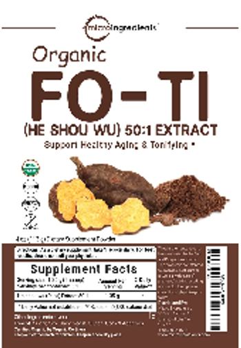 Micro Ingredients Organic Fo-Ti (He Shou Wu) 50:1 Extract - supplement powder