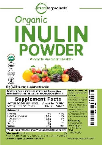 Micro Ingredients Organic Inulin Powder - supplement powder