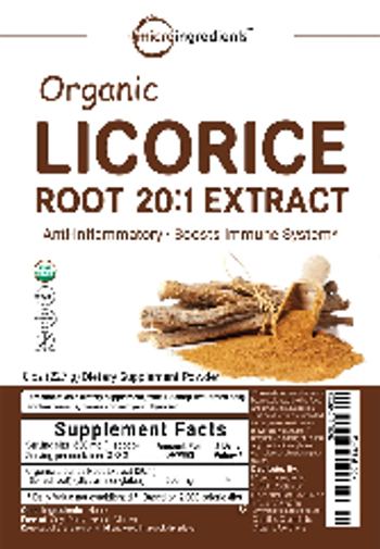 Micro Ingredients Organic Licorice Root 20:1 Extract - supplement powder