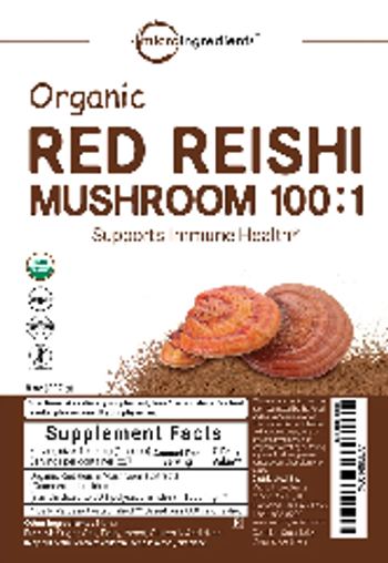 Micro Ingredients Organic Red Reishi Mushroom 100:1 - supplement