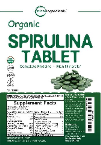 Micro Ingredients Organic Spirulina Tablet - supplement