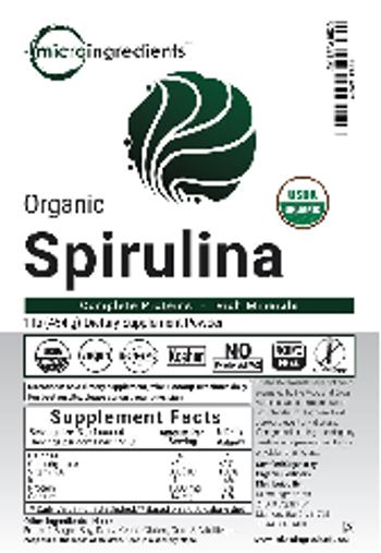 Micro Ingredients Organic Spirulina - supplement powder