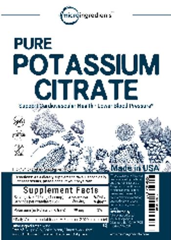 Micro Ingredients Pure Potassium Citrate - supplement powder