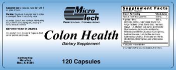 Micro-Tech Professional Formulations Colon Health - supplement